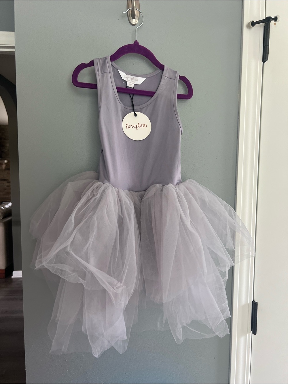 Iloveplum Girls' Lavender Tulle Tutu Costume